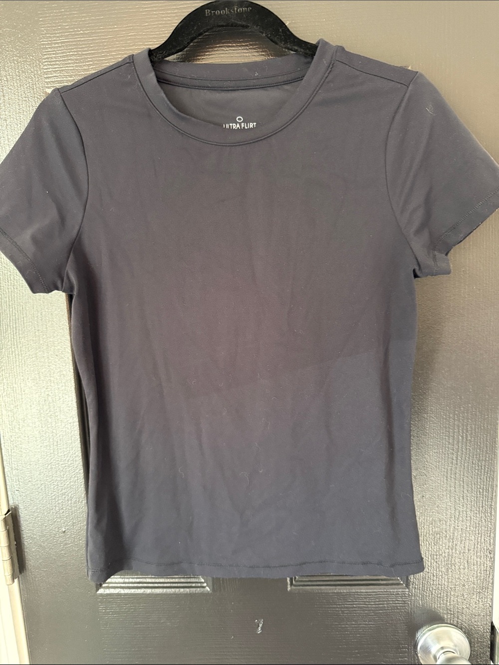 Ultra Flirt Black Short Sleeve Crewneck Tee